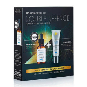 Skinceuticals Double Defence Silymarin CF Kit for Oily + Blemish-Prone Skin